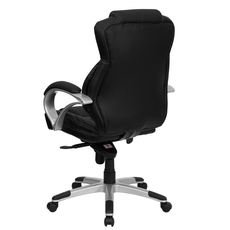 Flash Furniture High Back Black Leather Contemporary Executive Swivel Office Chair