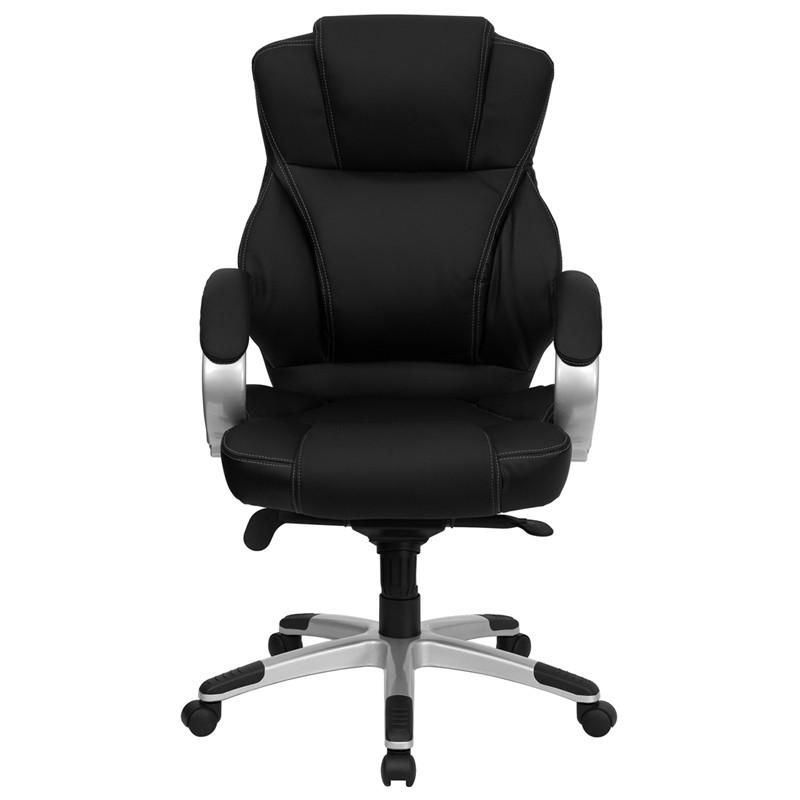Flash Furniture High Back Black Leather Contemporary Executive Swivel Office Chair