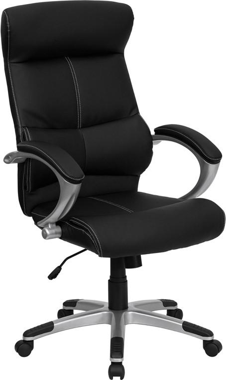 Flash Furniture High Back Black Leather Executive Swivel Office Chair