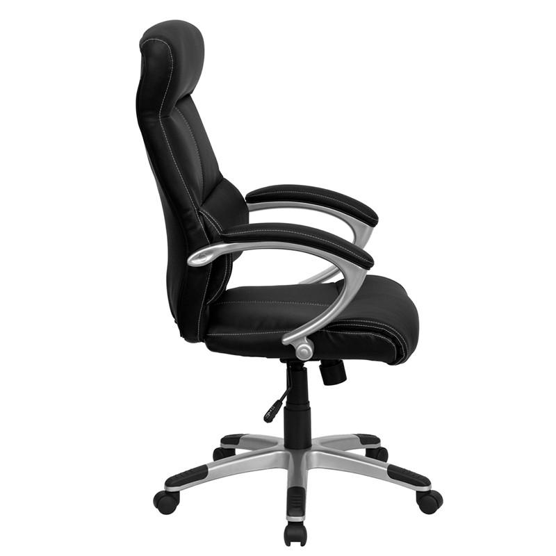 Flash Furniture High Back Black Leather Executive Swivel Office Chair