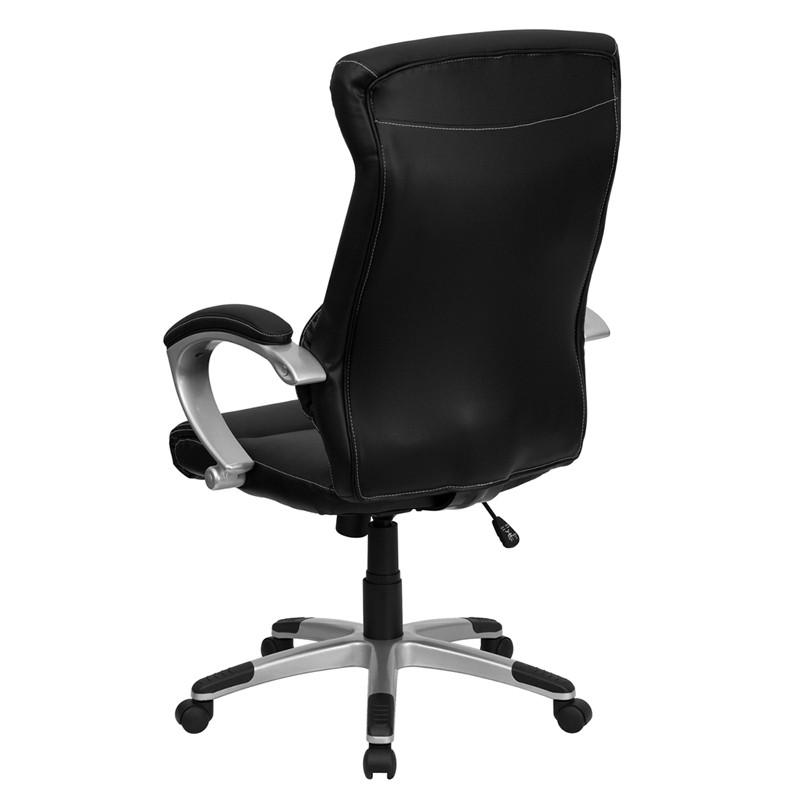 Flash Furniture High Back Black Leather Executive Swivel Office Chair