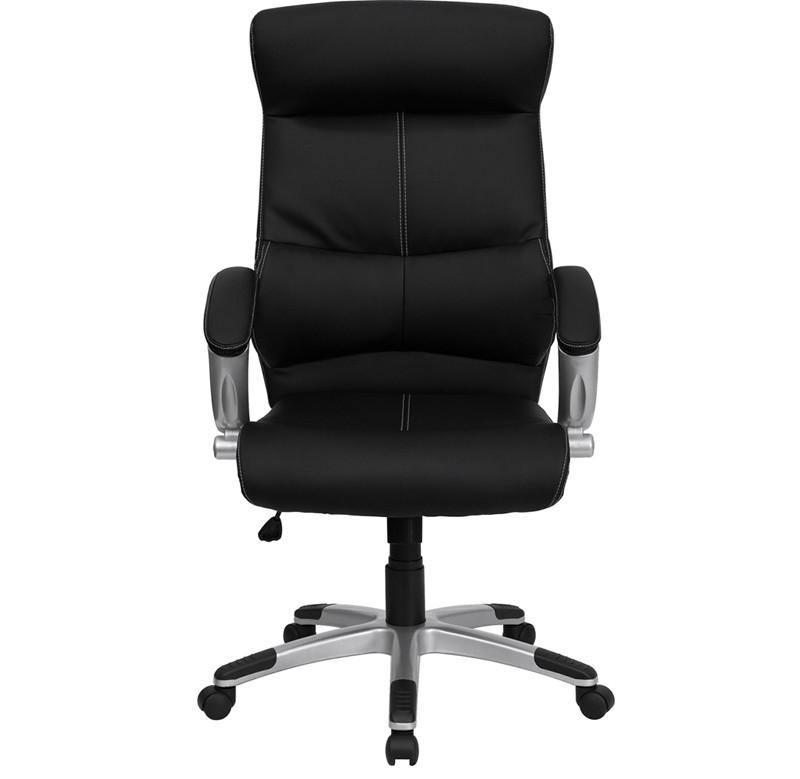 Flash Furniture High Back Black Leather Executive Swivel Office Chair