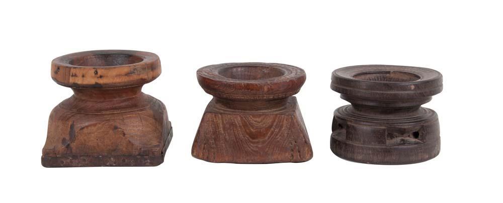 Wooden Candle Stand Assorti By Authentic Models