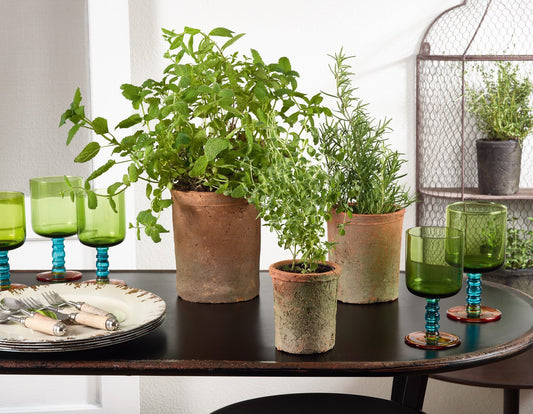 Saro Clay Cachepot Planters, Troughs & Cachepots, Saro, - Modish Store