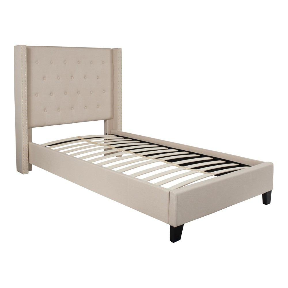 Flash Furniture Riverdale Twin Size Tufted Upholstered Platform Bed