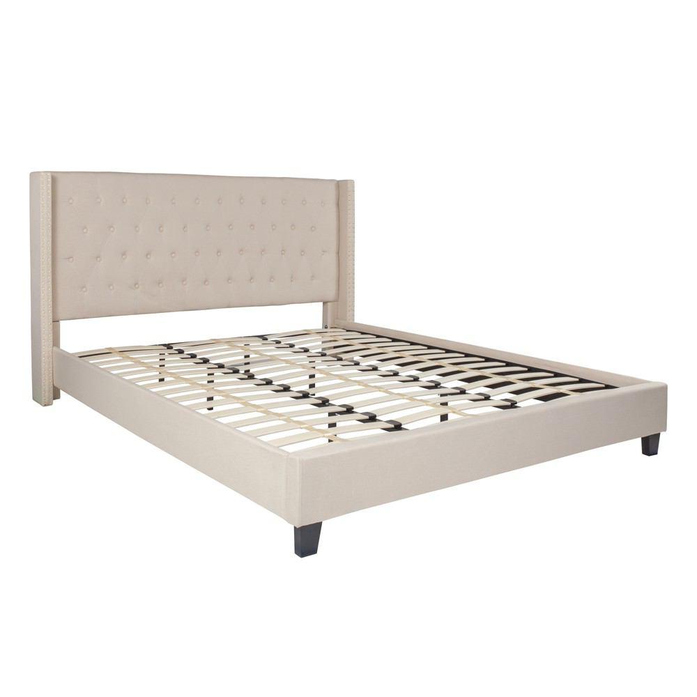 Flash Furniture Riverdale King Size Tufted Upholstered Platform Bed