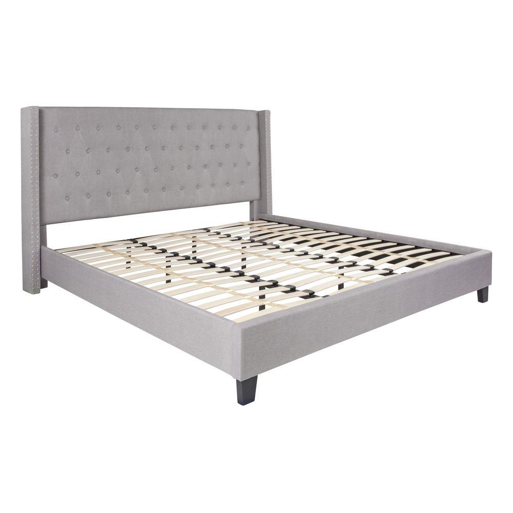 Flash Furniture Riverdale King Size Tufted Upholstered Platform Bed