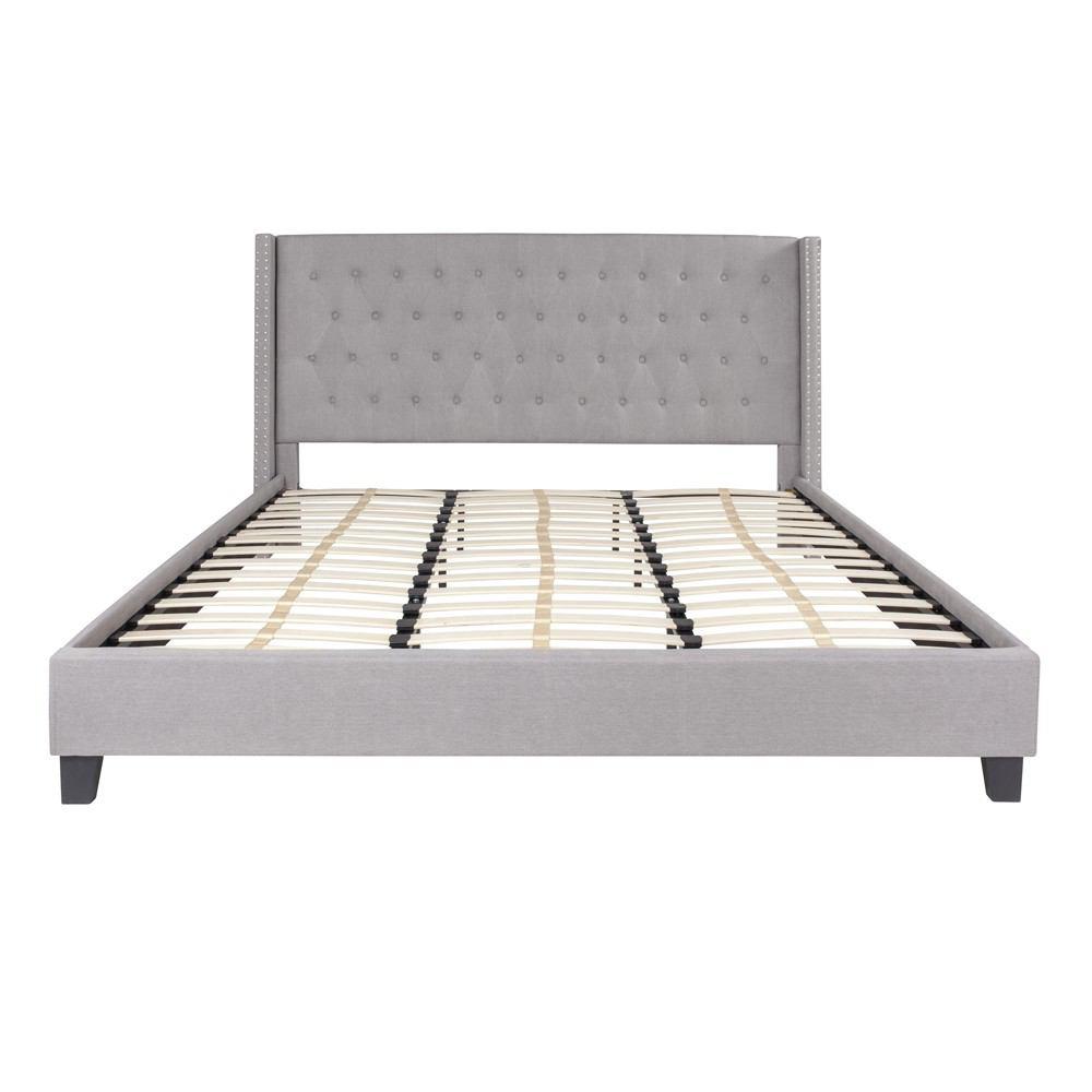 Flash Furniture Riverdale King Size Tufted Upholstered Platform Bed