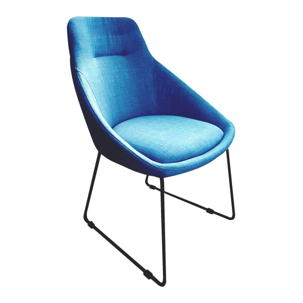 Moe's Home Collection Blue Krissy Dining Chair Blue - Set Of 2
