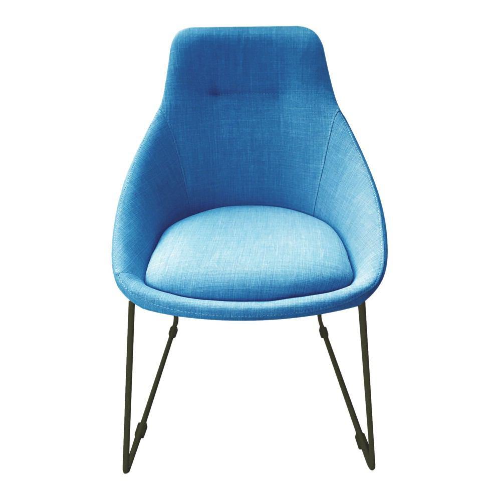 Moe's Home Collection Blue Krissy Dining Chair Blue - Set Of 2