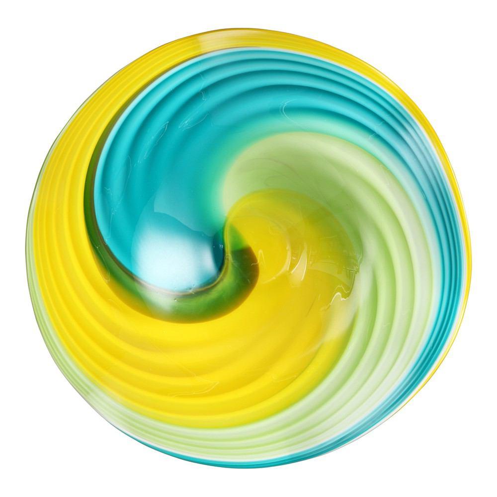 Moe's Home Collection Blue Curl Wall Plate - Set Of 2