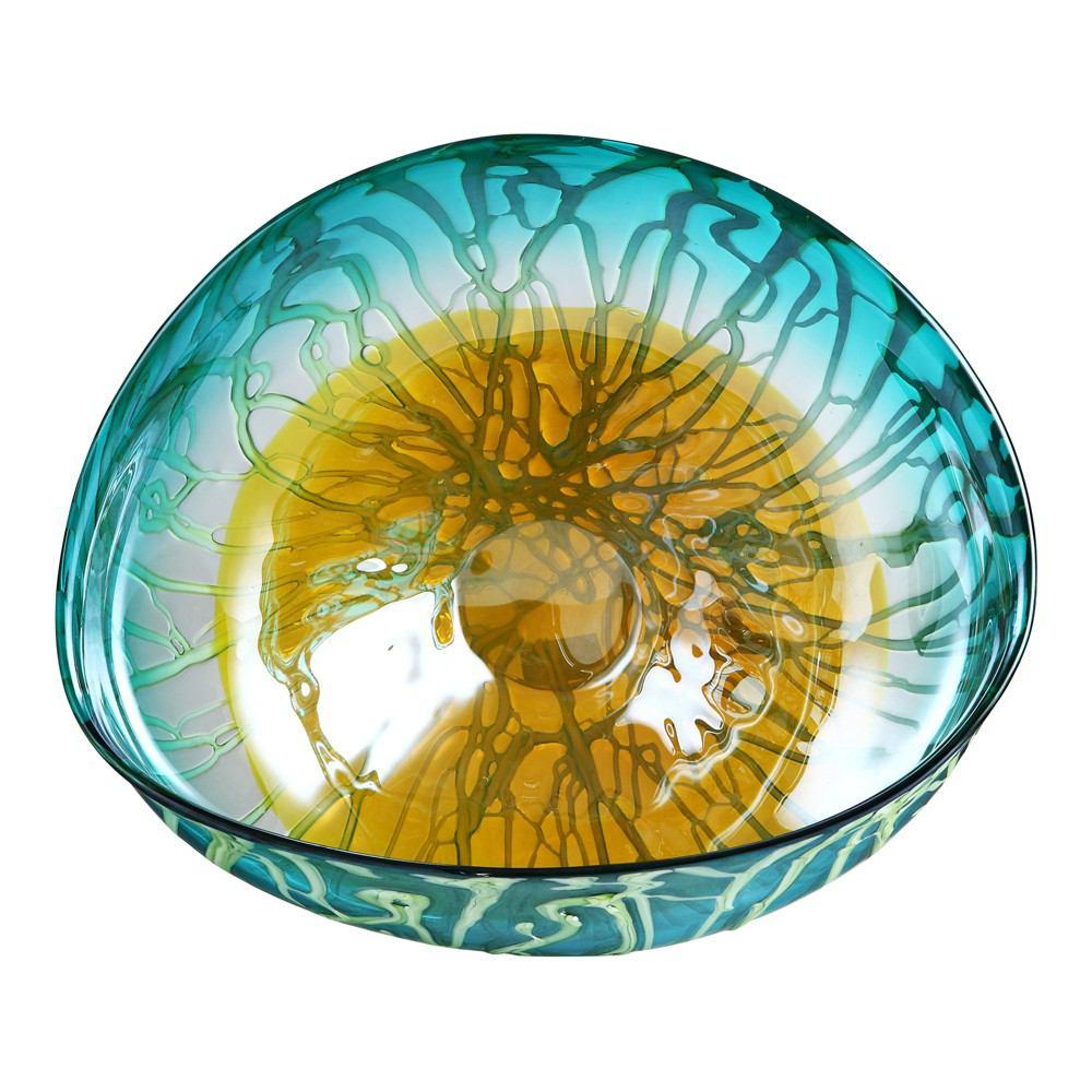 Moe's Home Collection Marine Marigold Wall Plate - Set Of 2