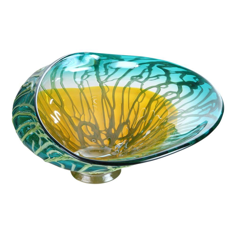 Moe's Home Collection Marine Marigold Wall Plate - Set Of 2
