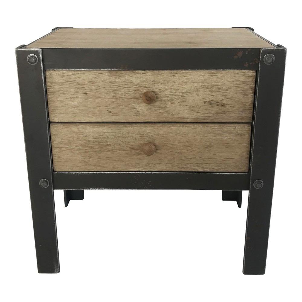 Moe's Home Collection Bolt Side Table With 2 Drawers