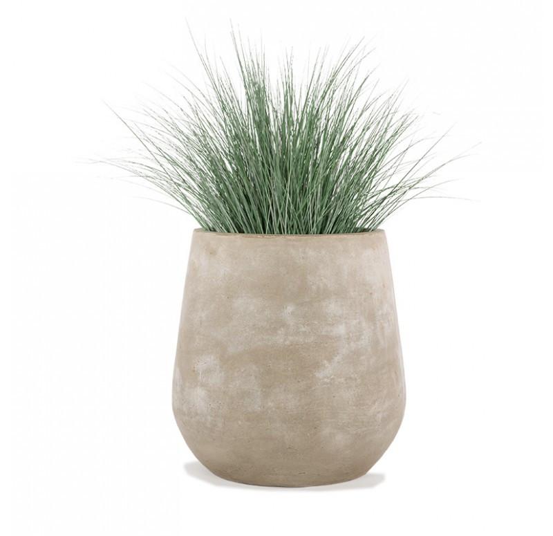 Gold Leaf Design Group Bear Grass In Urbano Bell Fiber Clay Planter