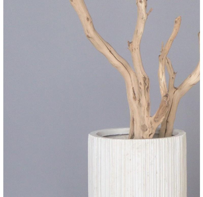 Gold Leaf Design Group Sandblasted Manzanita Tree In Small Linea Planter