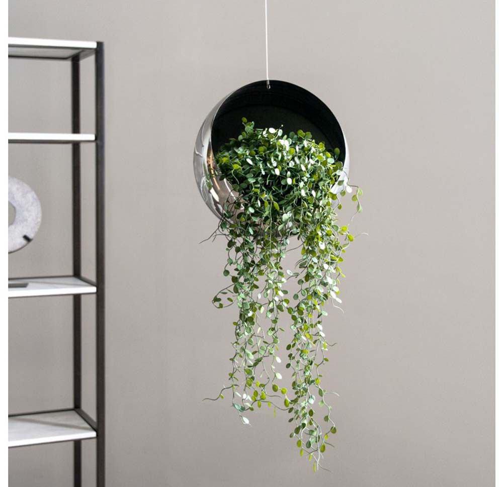 Gold Leaf Design Group Angel Vine In Hanging Orb Planter