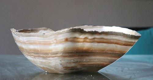 Raw Edge Natural Free Form Onyx Bowl