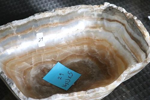 Raw Edge Natural Free Form Onyx Bowl