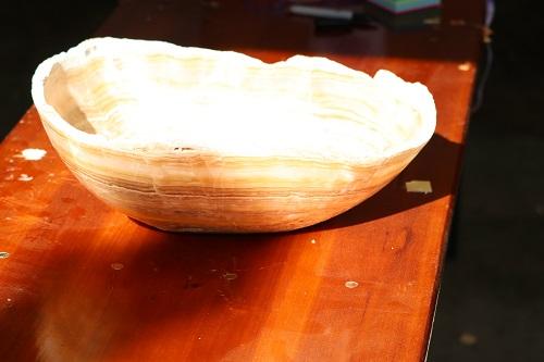 Raw Edge Natural Free Form Onyx Bowl