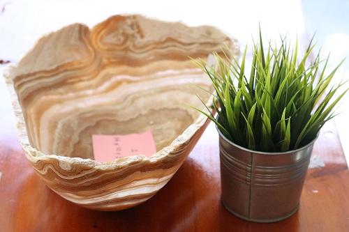 Raw Edge Natural Free Form Onyx Bowl