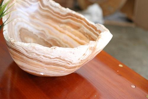 Raw Edge Natural Free Form Onyx Bowl