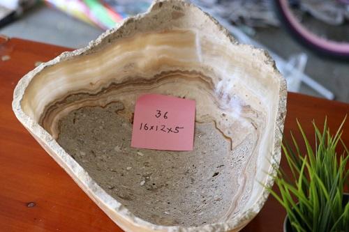 Raw Edge Natural Free Form Onyx Bowl