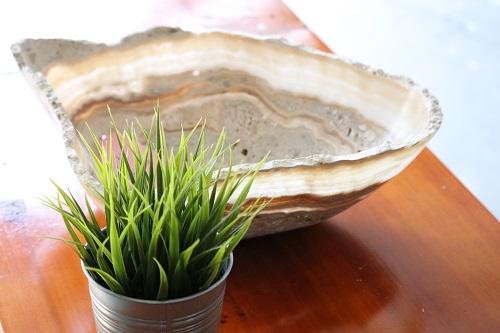 Raw Edge Natural Free Form Onyx Bowl