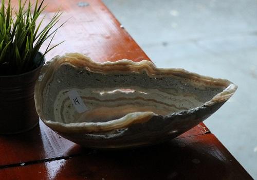Raw Edge Natural Free Form Onyx Bowl