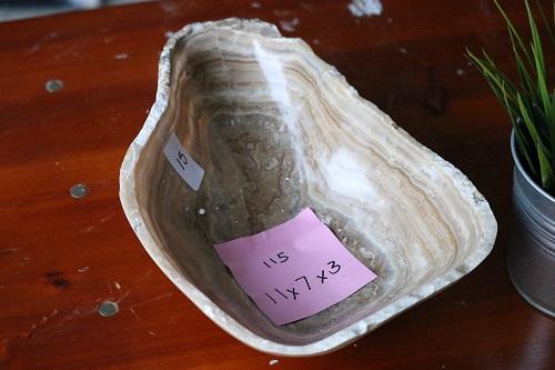 Raw Edge Natural Free Form Onyx Bowl