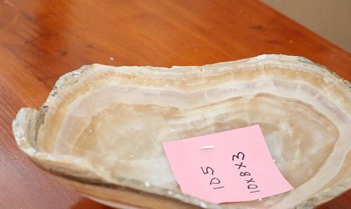 Raw Edge Natural Free Form Onyx Bowl