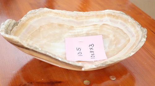 Raw Edge Natural Free Form Onyx Bowl