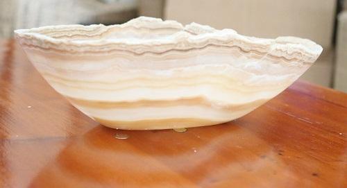 Raw Edge Natural Free Form Onyx Bowl