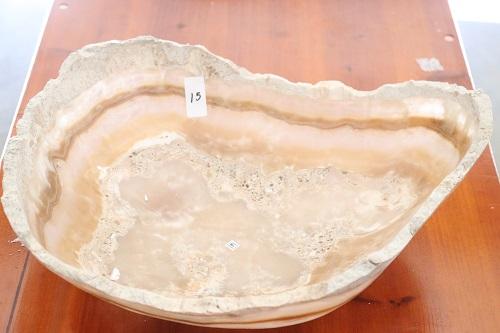 Raw Edge Natural Free Form Onyx Bowl