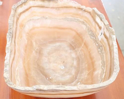 Raw Edge Natural Free Form Onyx Bowl