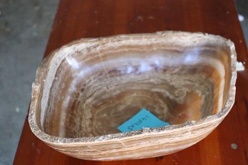 Raw Edge Natural Free Form Onyx Bowl