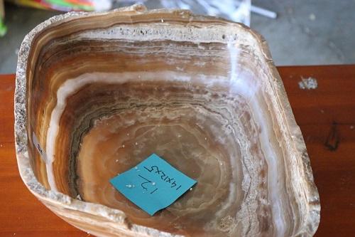 Raw Edge Natural Free Form Onyx Bowl