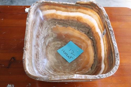 Raw Edge Natural Free Form Onyx Bowl