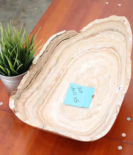 Raw Edge Natural Free Form Onyx Bowl
