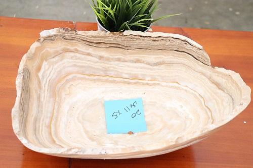 Raw Edge Natural Free Form Onyx Bowl