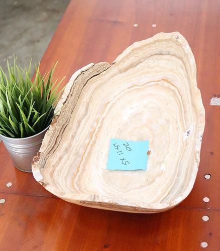 Raw Edge Natural Free Form Onyx Bowl