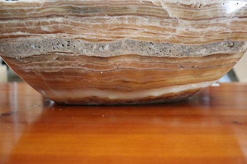 Raw Edge Natural Free Form Onyx Bowl
