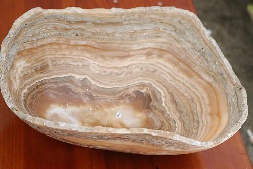 Raw Edge Natural Free Form Onyx Bowl