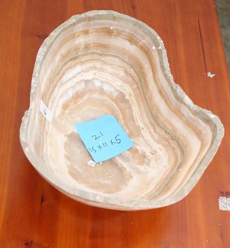 Raw Edge Natural Free Form Onyx Bowl