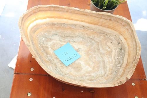 Raw Edge Natural Free Form Onyx Bowl
