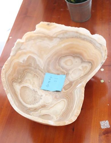 Raw Edge Natural Free Form Onyx Bowl