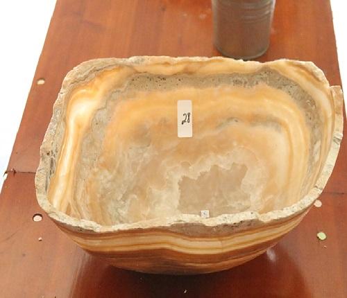 Raw Edge Natural Free Form Onyx Bowl