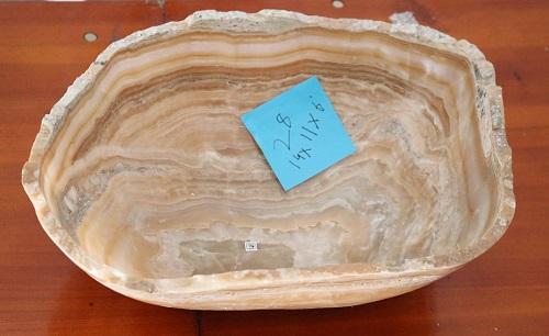 Raw Edge Natural Free Form Onyx Bowl