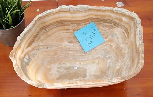 Raw Edge Natural Free Form Onyx Bowl