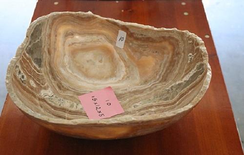 Raw Edge Natural Free Form Onyx Bowl